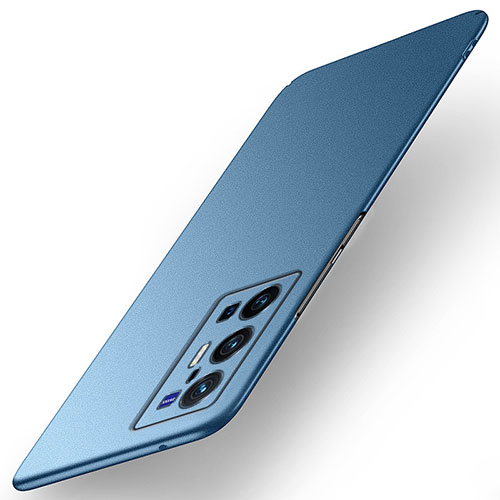 Hard Rigid Plastic Matte Finish Case Back Cover for Vivo X70 Pro+ Plus 5G Blue
