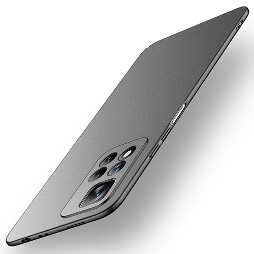 Hard Rigid Plastic Matte Finish Case Back Cover for Xiaomi Poco X4 NFC Black