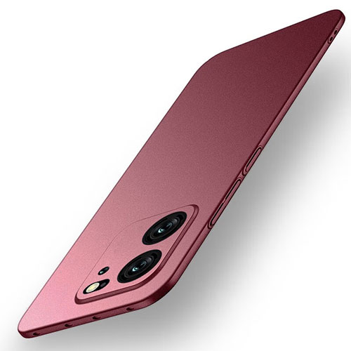 Hard Rigid Plastic Matte Finish Case Back Cover for Xiaomi Redmi K60 Ultra 5G Red