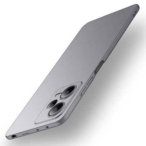 Hard Rigid Plastic Matte Finish Case Back Cover for Xiaomi Redmi Note 12 5G Gray