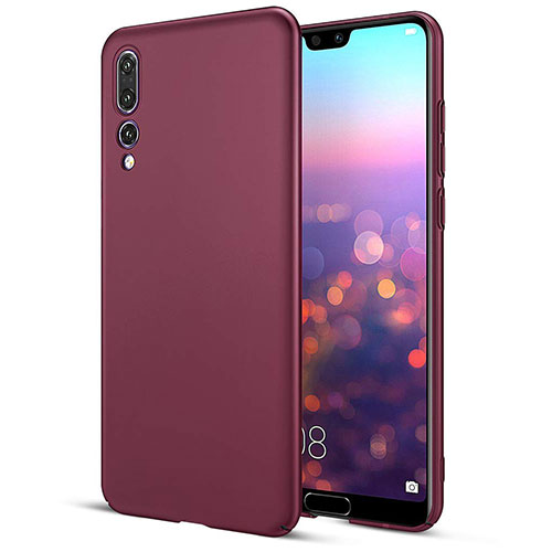 Hard Rigid Plastic Matte Finish Case Back Cover G01 for Huawei P20 Pro Purple