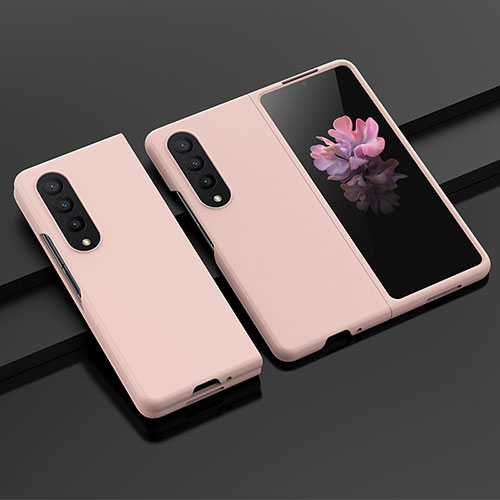 Hard Rigid Plastic Matte Finish Case Back Cover H04 for Samsung Galaxy Z Fold3 5G Rose Gold