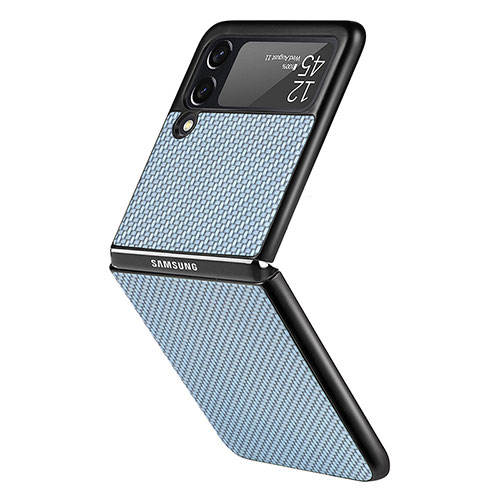 Hard Rigid Plastic Matte Finish Case Back Cover H05 for Samsung Galaxy Z Flip3 5G Blue