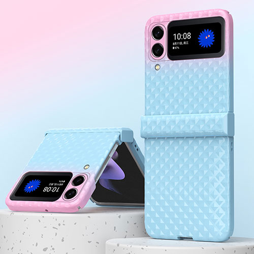 Hard Rigid Plastic Matte Finish Case Back Cover H07 for Samsung Galaxy Z Fold3 5G Blue