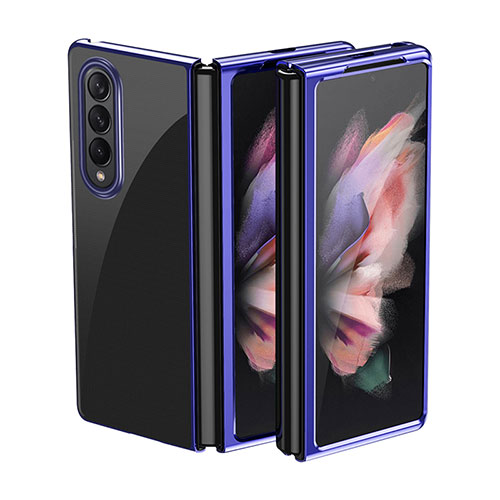 Hard Rigid Plastic Matte Finish Case Back Cover L01 for Samsung Galaxy Z Fold3 5G Blue