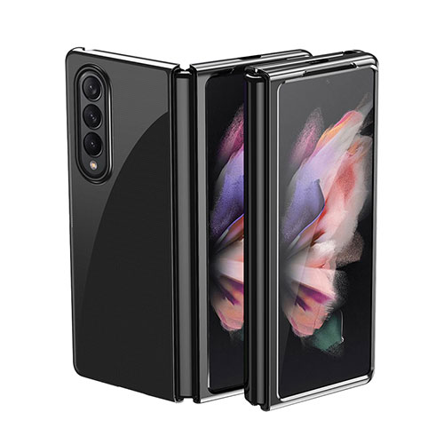 Hard Rigid Plastic Matte Finish Case Back Cover L01 for Samsung Galaxy Z Fold4 5G Black