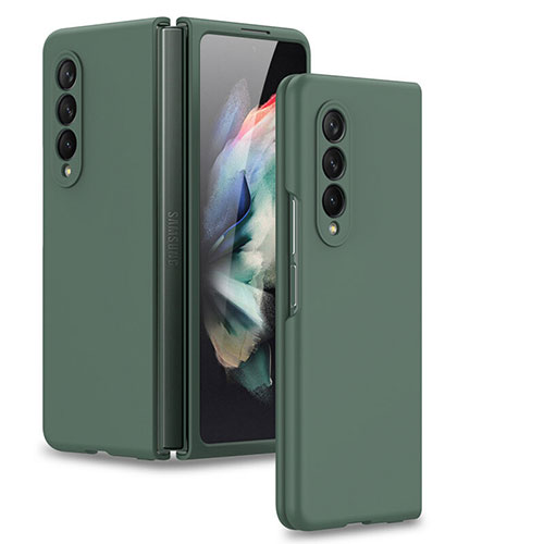 Hard Rigid Plastic Matte Finish Case Back Cover L02 for Samsung Galaxy Z Fold3 5G Midnight Green