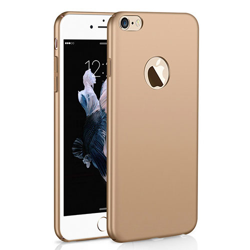 Hard Rigid Plastic Matte Finish Case Back Cover M01 for Apple iPhone 6S Plus Gold