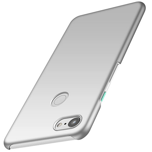 Hard Rigid Plastic Matte Finish Case Back Cover M01 for Google Pixel 3 XL Silver