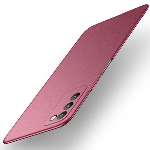 Hard Rigid Plastic Matte Finish Case Back Cover M01 for Huawei Honor 30 Lite 5G Red Wine