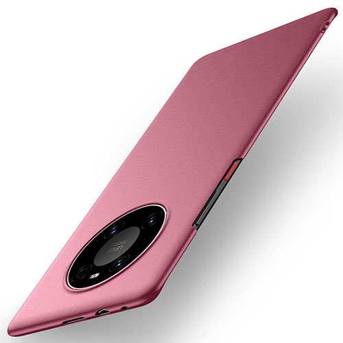 Hard Rigid Plastic Matte Finish Case Back Cover M01 for Huawei Mate 40 Pro Red Wine