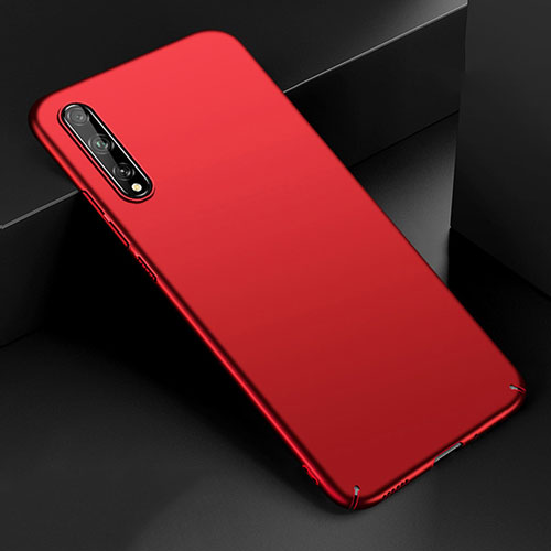 Hard Rigid Plastic Matte Finish Case Back Cover M01 for Huawei P smart S Red