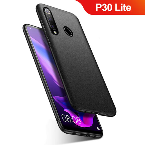 Hard Rigid Plastic Matte Finish Case Back Cover M01 for Huawei P30 Lite Black