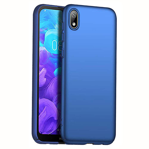 Hard Rigid Plastic Matte Finish Case Back Cover M01 for Huawei Y5 (2019) Blue