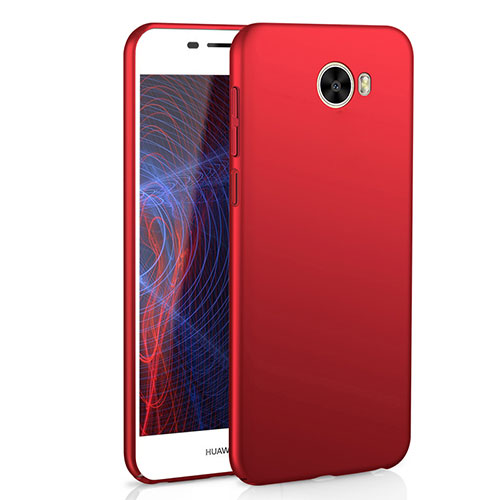 Hard Rigid Plastic Matte Finish Case Back Cover M01 for Huawei Y5 II Y5 2 Red