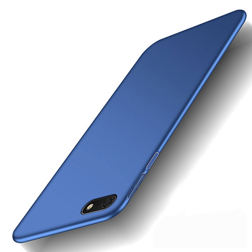 Hard Rigid Plastic Matte Finish Case Back Cover M01 for Huawei Y5 Prime (2018) Blue