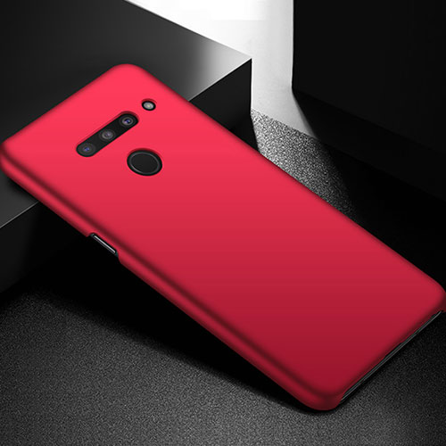 Hard Rigid Plastic Matte Finish Case Back Cover M01 for LG V50 ThinQ 5G Red