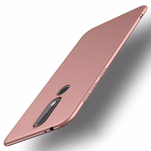 Hard Rigid Plastic Matte Finish Case Back Cover M01 for Nokia X5 Rose Gold