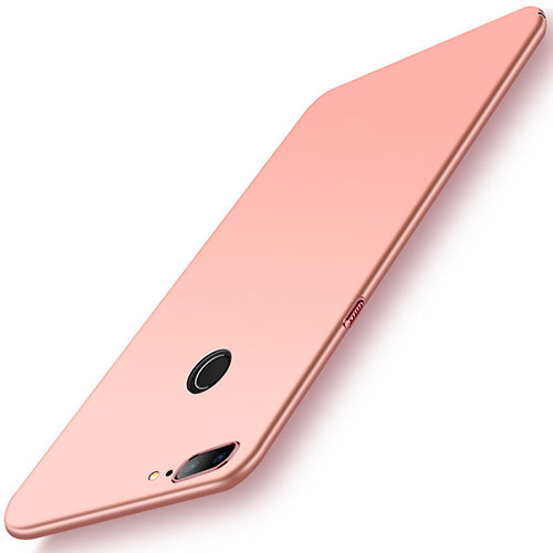 Hard Rigid Plastic Matte Finish Case Back Cover M01 for OnePlus 5T A5010 Rose Gold