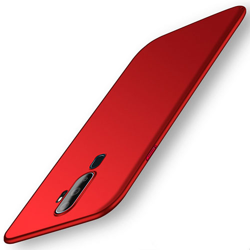 Hard Rigid Plastic Matte Finish Case Back Cover M01 for Oppo A5 (2020) Red