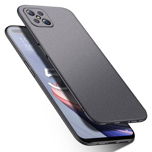 Hard Rigid Plastic Matte Finish Case Back Cover M01 for Oppo A92s 5G Gray