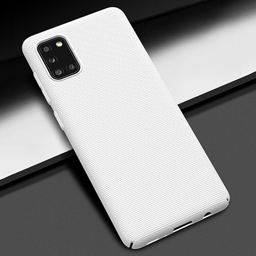 Hard Rigid Plastic Matte Finish Case Back Cover M01 for Samsung Galaxy A31 White