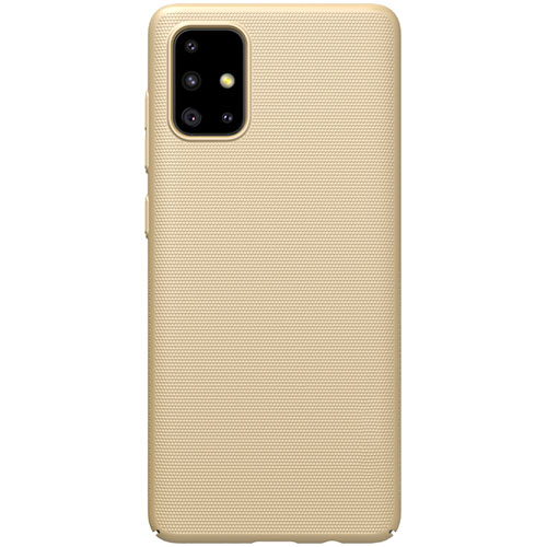 Hard Rigid Plastic Matte Finish Case Back Cover M01 for Samsung Galaxy A51 5G Gold