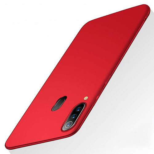 Hard Rigid Plastic Matte Finish Case Back Cover M01 for Samsung Galaxy A60 Red