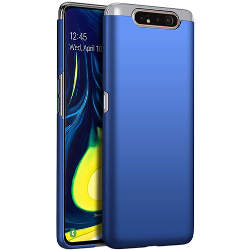 Hard Rigid Plastic Matte Finish Case Back Cover M01 for Samsung Galaxy A80 Blue