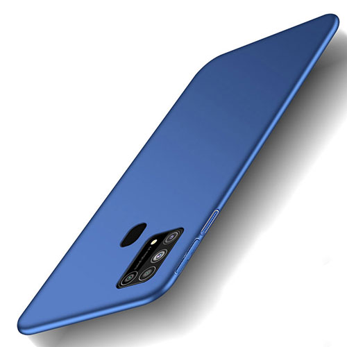 Hard Rigid Plastic Matte Finish Case Back Cover M01 for Samsung Galaxy M21s Blue