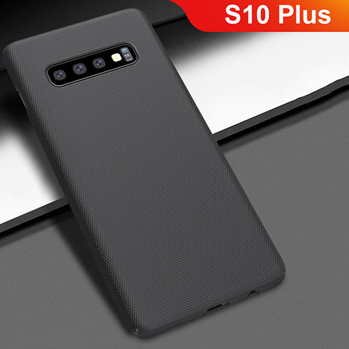 Hard Rigid Plastic Matte Finish Case Back Cover M01 for Samsung Galaxy S10 Plus Black