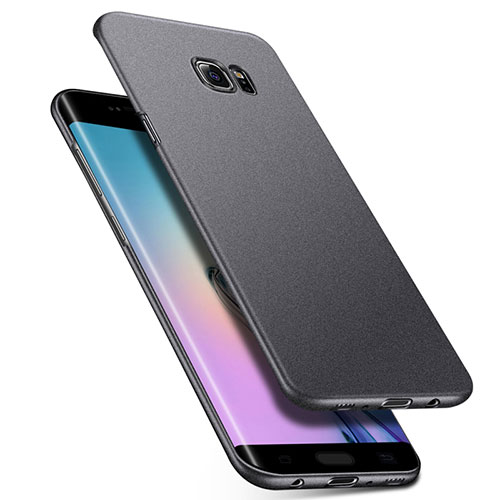 Hard Rigid Plastic Matte Finish Case Back Cover M01 for Samsung Galaxy S6 Edge+ Plus SM-G928F Gray