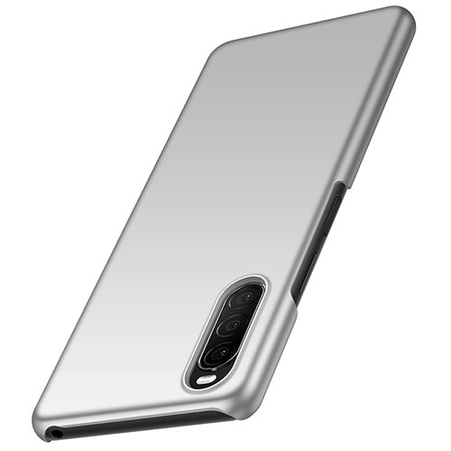 Hard Rigid Plastic Matte Finish Case Back Cover M01 for Sony Xperia 10 II Silver