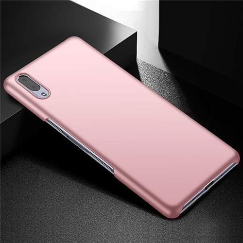 Hard Rigid Plastic Matte Finish Case Back Cover M01 for Sony Xperia L3 Rose Gold