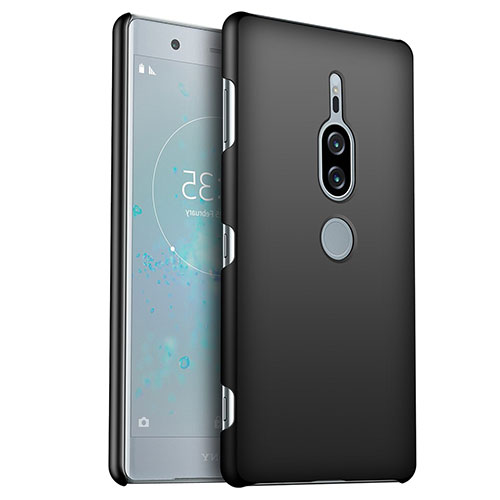 Hard Rigid Plastic Matte Finish Case Back Cover M01 for Sony Xperia XZ2 Premium Black