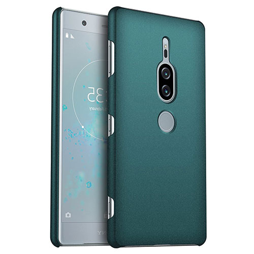 Hard Rigid Plastic Matte Finish Case Back Cover M01 for Sony Xperia XZ2 Premium Green