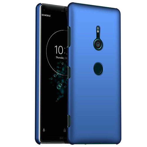 Hard Rigid Plastic Matte Finish Case Back Cover M01 for Sony Xperia XZ3 Blue