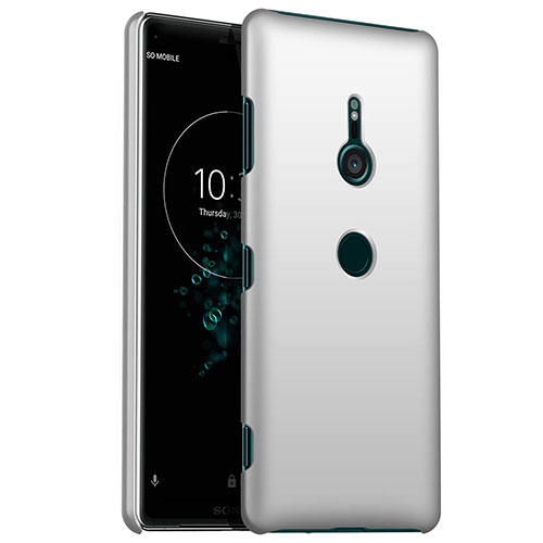 Hard Rigid Plastic Matte Finish Case Back Cover M01 for Sony Xperia XZ3 Silver