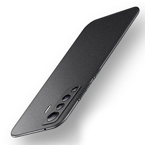 Hard Rigid Plastic Matte Finish Case Back Cover M01 for Vivo X50 5G Black