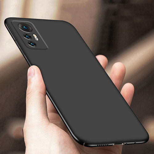 Hard Rigid Plastic Matte Finish Case Back Cover M01 for Xiaomi Mi 12 Pro 5G Black