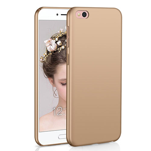 Hard Rigid Plastic Matte Finish Case Back Cover M01 for Xiaomi Mi 5C Gold