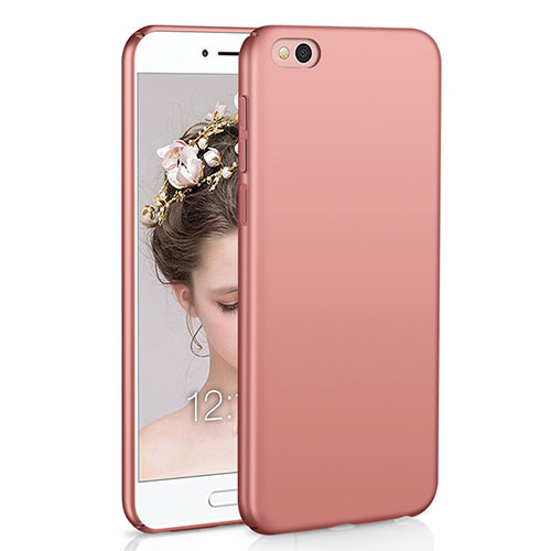 Hard Rigid Plastic Matte Finish Case Back Cover M01 for Xiaomi Mi 5C Rose Gold