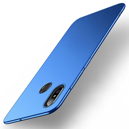 Hard Rigid Plastic Matte Finish Case Back Cover M01 for Xiaomi Mi Max 3 Blue