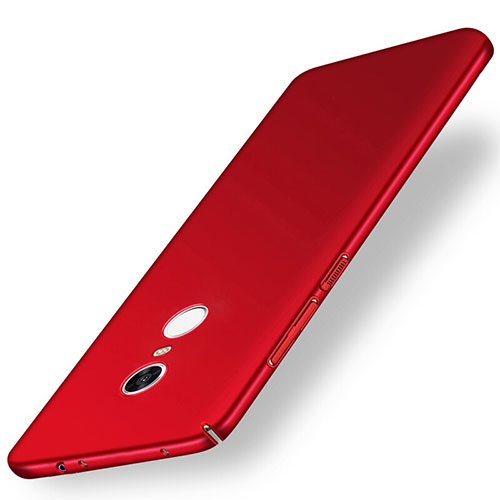 Hard Rigid Plastic Matte Finish Case Back Cover M01 for Xiaomi Redmi 5 Plus Red