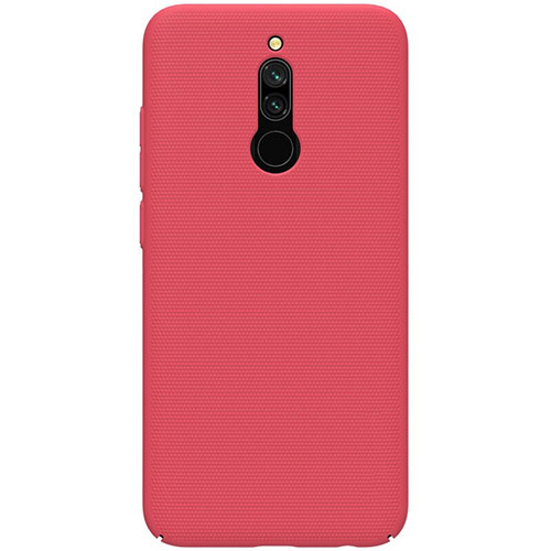 Hard Rigid Plastic Matte Finish Case Back Cover M01 for Xiaomi Redmi 8 Red