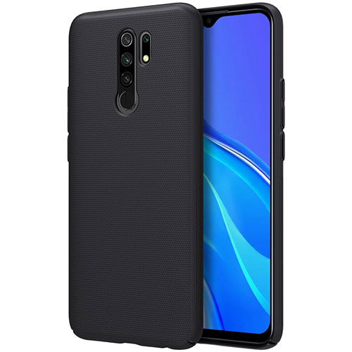 Hard Rigid Plastic Matte Finish Case Back Cover M01 for Xiaomi Redmi 9 Prime India Black