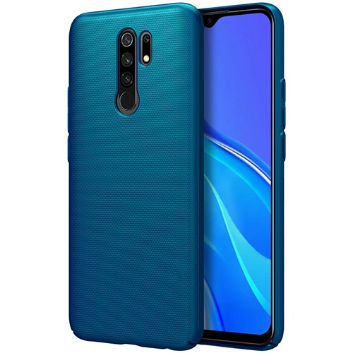 Hard Rigid Plastic Matte Finish Case Back Cover M01 for Xiaomi Redmi 9 Prime India Blue