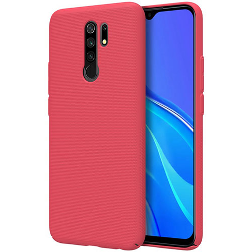 Hard Rigid Plastic Matte Finish Case Back Cover M01 for Xiaomi Redmi 9 Prime India Red