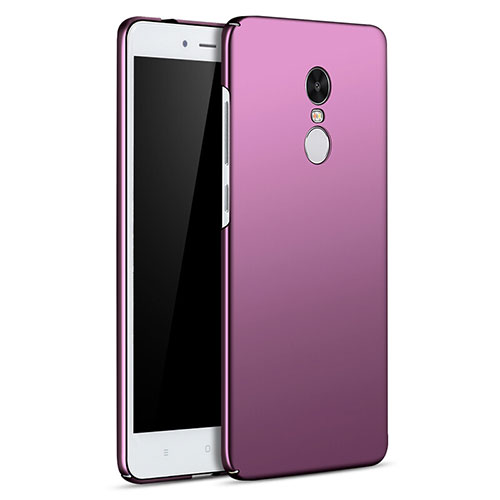 Hard Rigid Plastic Matte Finish Case Back Cover M01 for Xiaomi Redmi Note 4 Standard Edition Purple