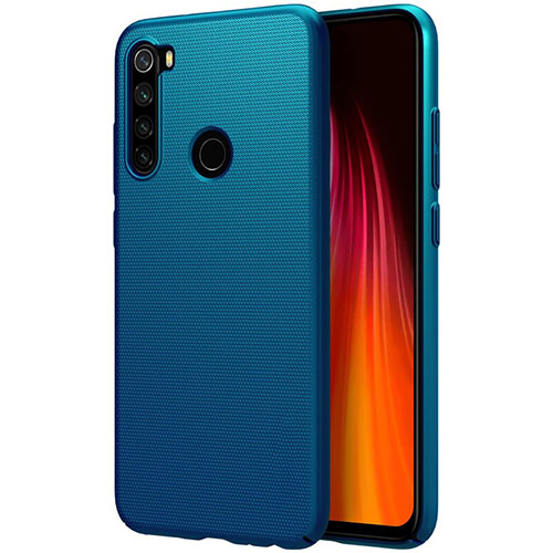 Hard Rigid Plastic Matte Finish Case Back Cover M01 for Xiaomi Redmi Note 8T Blue